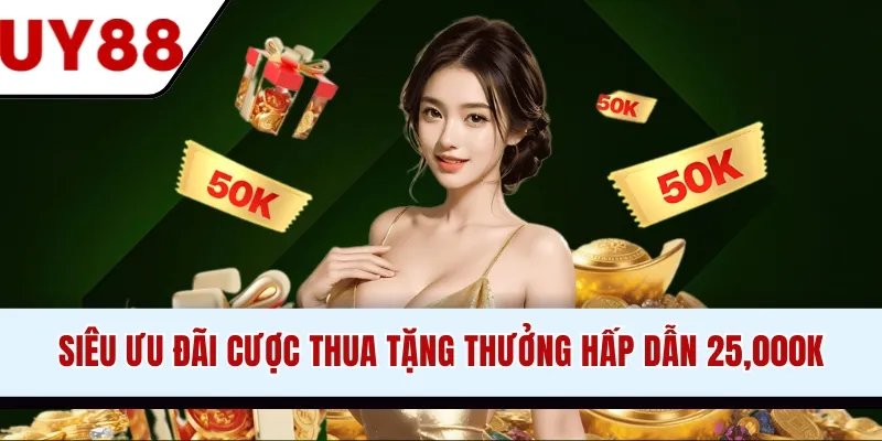 Siêu ưu đãi cược thua tặng thưởng hấp dẫn 25,000K